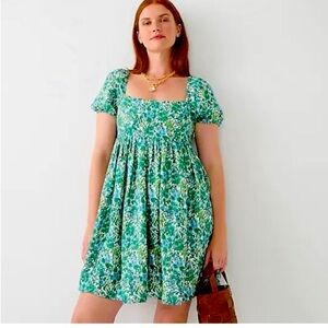 Linen-cupro blend mini dress in valletta paisley
